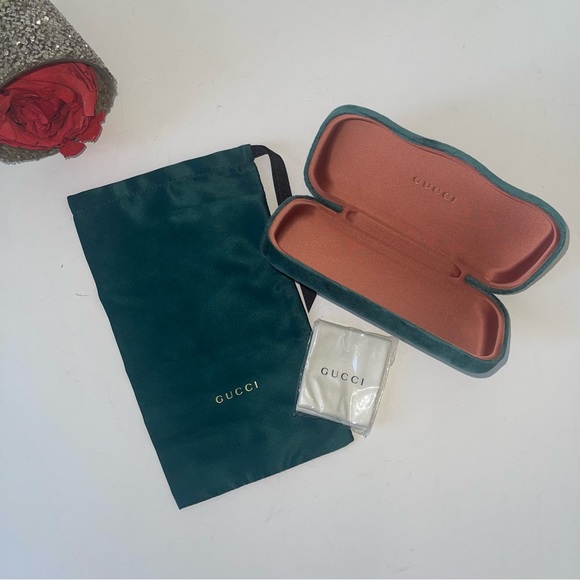 GUCCI Authentic New 52mm Round Signature Logo Sunglasses With Case, Cloth & Tag - Picture 14 of 15